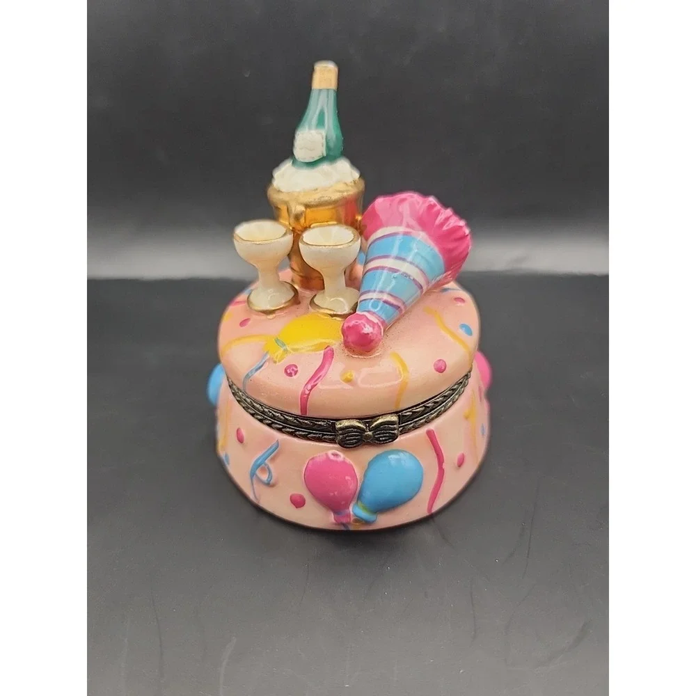 Takahashi Bunny Enesco Decorative Trinket Boxes Hinge Teapots & Champagne Party!